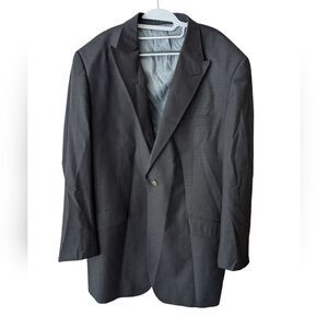 Sergio Valentino Gray Blazer Suit Jacket Size 48L